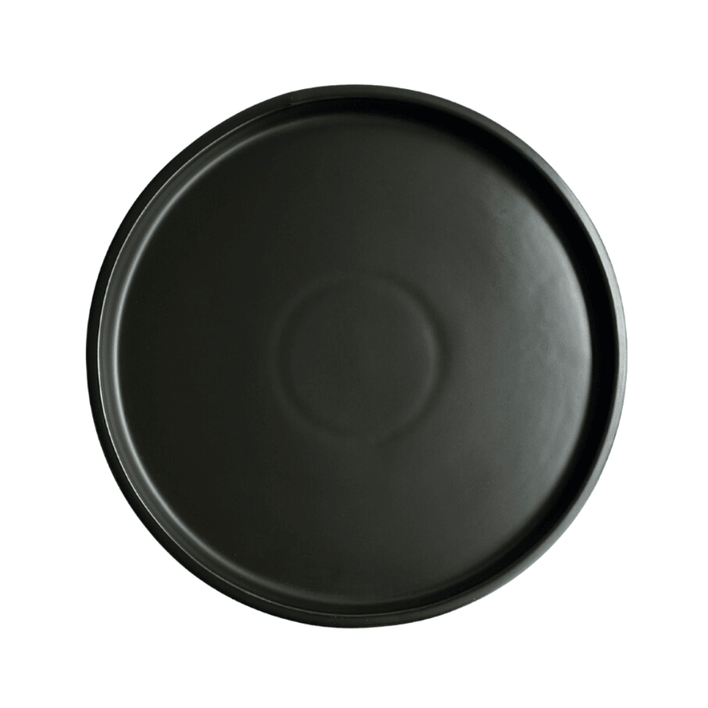 PLATO TRINCHE PORCELANA NEGRO MATE 28 CM