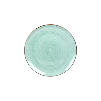 VAJILLA DE PORCELANA VERDE CLARO