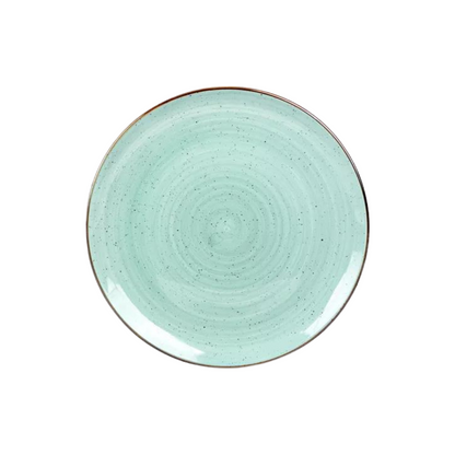 VAJILLA DE PORCELANA VERDE CLARO