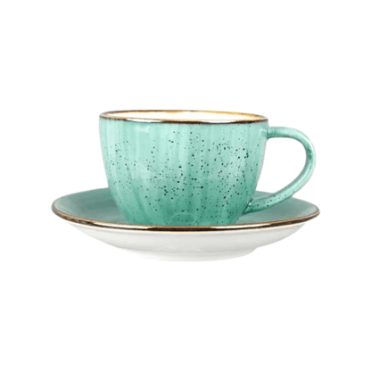 VAJILLA DE PORCELANA VERDE CLARO