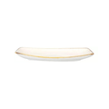 PLATON OVALADO PORCELANA COLOR BEIGE 36 CM