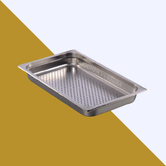 INSERTO 1/1 ENTERO PERFORADO ACERO INOX 6 CM