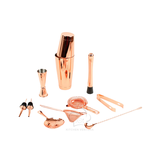 KIT DE BARTENDER PARA COCTELERIA 11 PZS